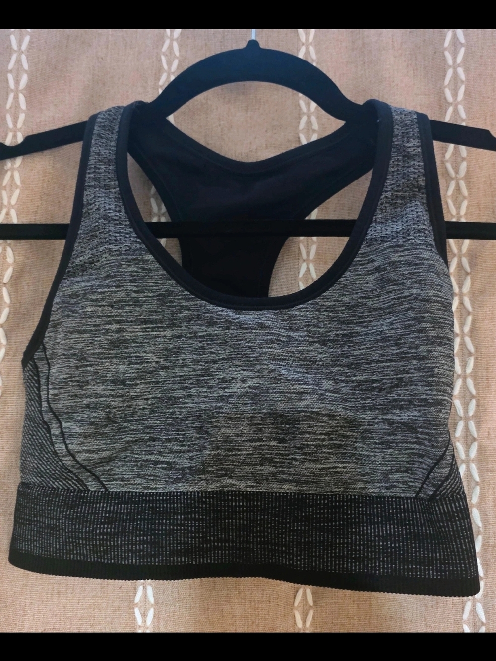 All In Motion Sports Bra – Size XL – Black/Gray Racerback